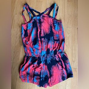 Fabletics Liza Romper Heat Wave Sz M